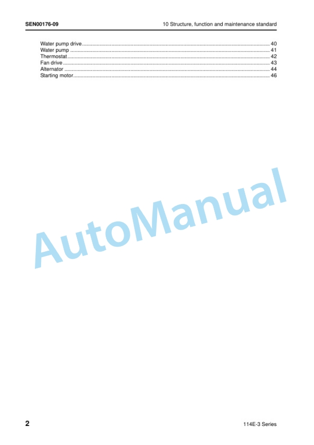 Alternative view of Komatsu 114E-3 Series Engine Shop Manual SEN00169-18
