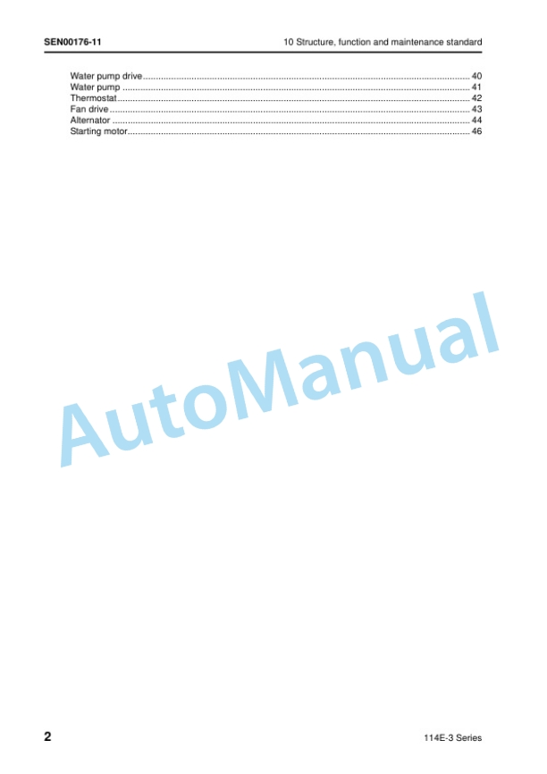 Alternative view of Komatsu 114E-3 Series Engine Shop Manual SEN00169-21