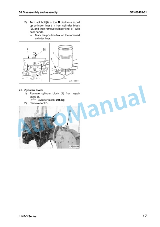 Komatsu 114E-3 Series Engine Shop Manual SEN00169-21 5 Komatsu 114E-3 Series Engine Shop Manual SEN00169-21 - Image 5