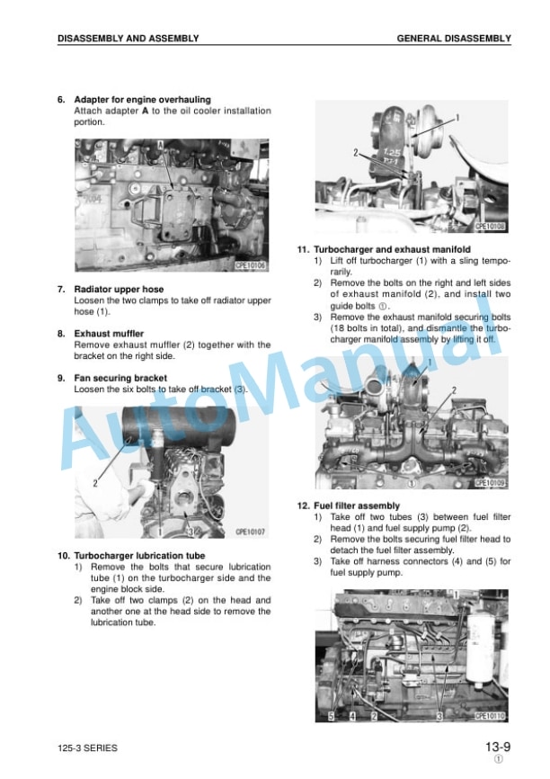 Komatsu 125-3 Series Diesel Engine Shop Manual SEBM024209 5 Komatsu 125-3 Series Diesel Engine Shop Manual SEBM024209 - Image 5