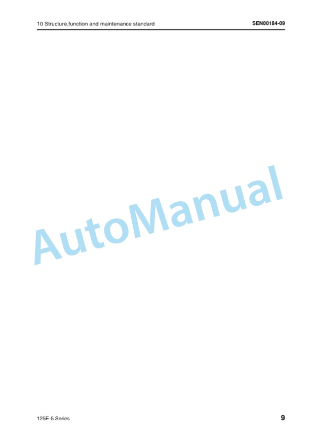 Alternative view of Komatsu 125E-5 Series Engine Shop Manual SEN00177-19