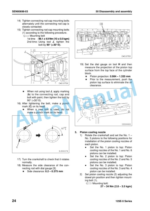Komatsu 125E-5 Series Engine Shop Manual SEN00177-20 5 Komatsu 125E-5 Series Engine Shop Manual SEN00177-20 - Image 5