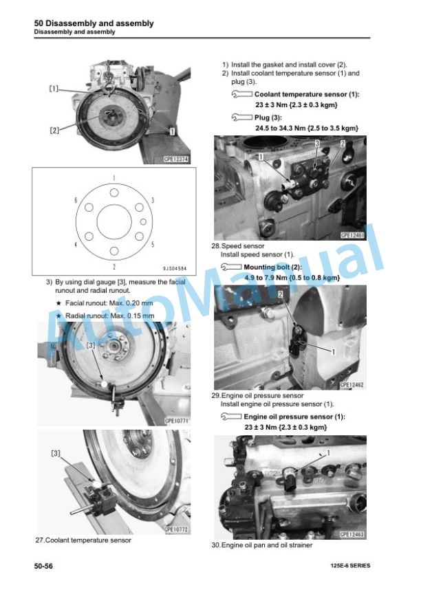 Komatsu 125E-6 Series Engine Shop Manual SEN05624-04 5 Komatsu 125E-6 Series Engine Shop Manual SEN05624-04 - Image 5