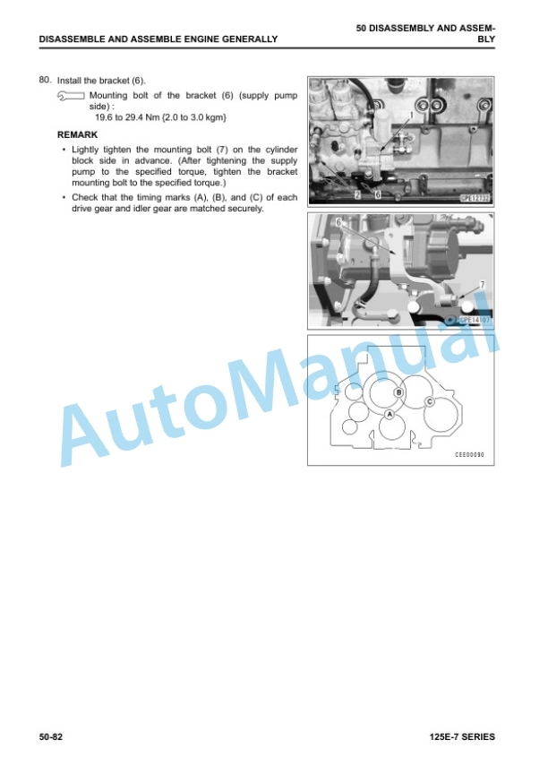 Komatsu 125E-7 Series Engine Shop Manual SEN06495-09 5 Komatsu 125E-7 Series Engine Shop Manual SEN06495-09 - Image 5