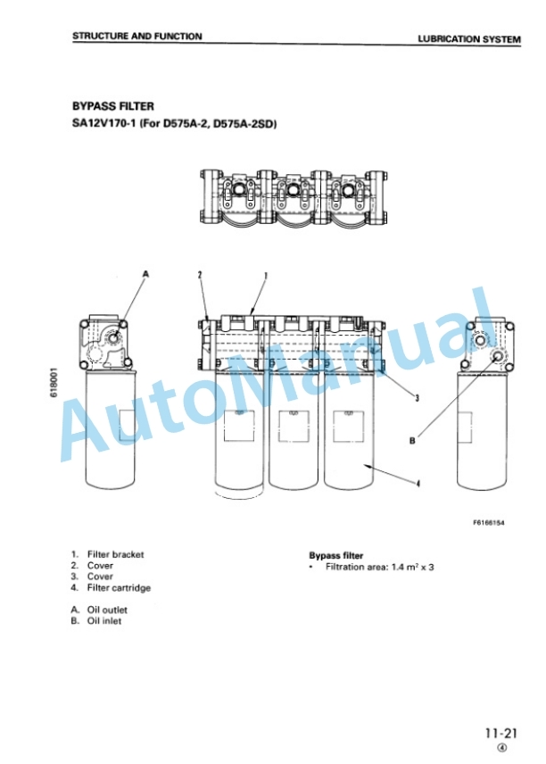 Alternative view of Komatsu 12V170-1 Series Diesel Engine Shop Manual SEBM028506
