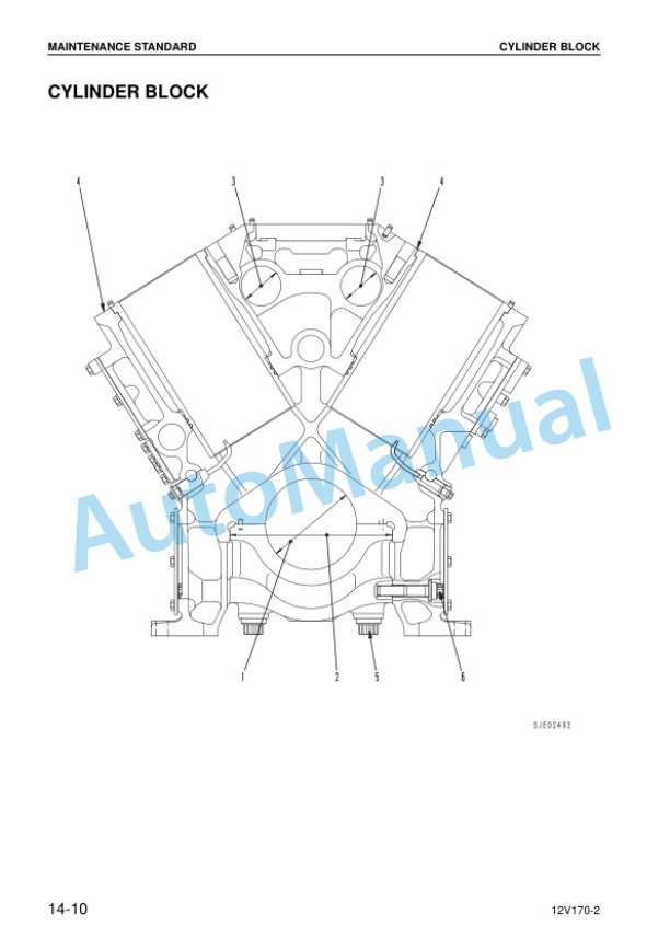 Komatsu 12V170-2 Series Diesel Engine Shop Manual SEBM036601 5 Komatsu 12V170-2 Series Diesel Engine Shop Manual SEBM036601 - Image 5