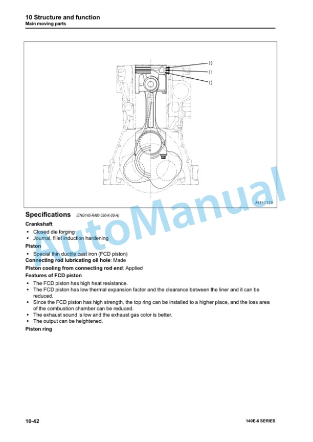 Komatsu 140E-6 Series Engine Shop Manual SEN05641-03 3 Komatsu 140E-6 Series Engine Shop Manual SEN05641-03 - Image 3