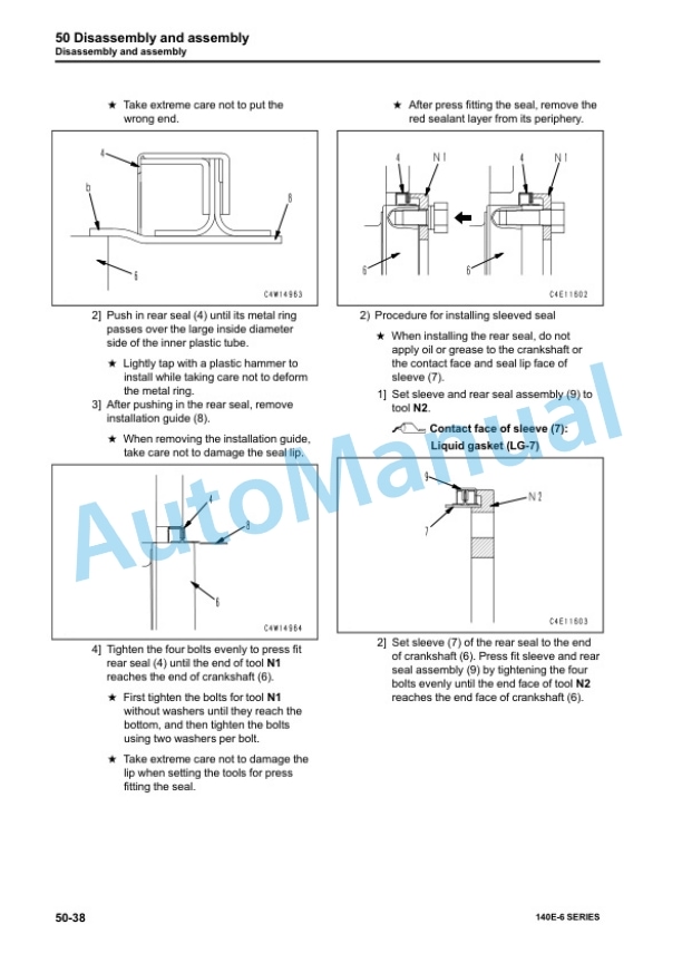 Komatsu 140E-6 Series Engine Shop Manual SEN05641-06 5 Komatsu 140E-6 Series Engine Shop Manual SEN05641-06 - Image 5