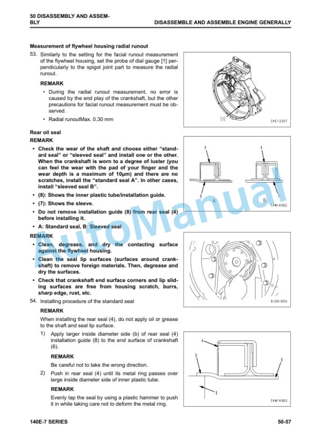 Komatsu 140E-7 Series Engine Shop Manual SEN06498-11 5 Komatsu 140E-7 Series Engine Shop Manual SEN06498-11 - Image 5