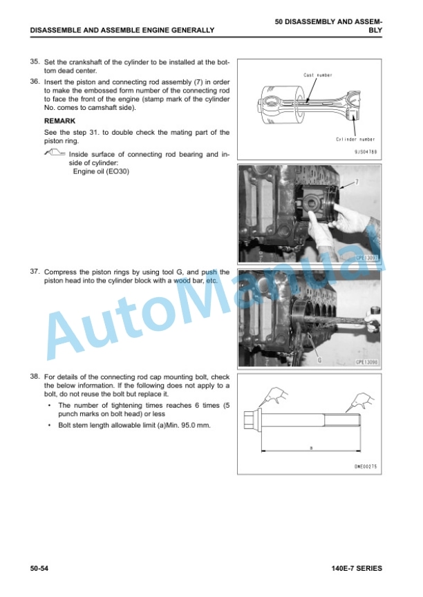 Komatsu 140E-7 Series Engine Shop Manual SEN06498-13 5 Komatsu 140E-7 Series Engine Shop Manual SEN06498-13 - Image 5