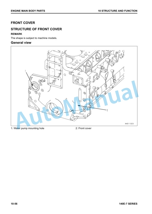Komatsu 140E-7 Series Engine Shop Manual SEN06498-14 3 Komatsu 140E-7 Series Engine Shop Manual SEN06498-14 - Image 3