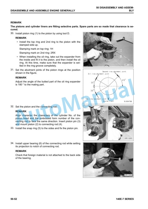 Komatsu 140E-7 Series Engine Shop Manual SEN06498-14 5 Komatsu 140E-7 Series Engine Shop Manual SEN06498-14 - Image 5