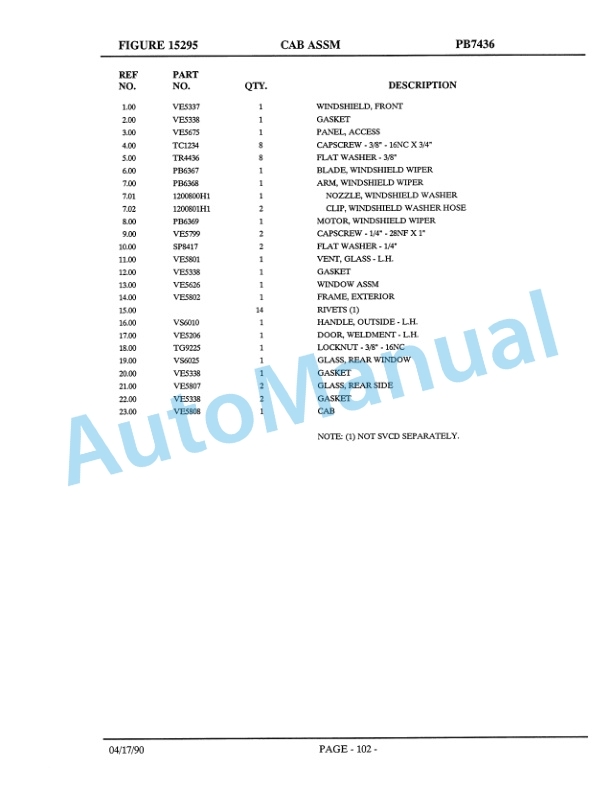 Komatsu 140M Dump Truck Parts Manual DH616 3 Komatsu 140M Dump Truck Parts Manual DH616-3