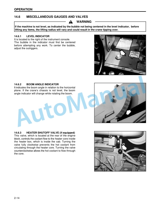 Alternative view of Komatsu 150A, 150FA Crane Operation and Maintenance Manual CEAMC20081