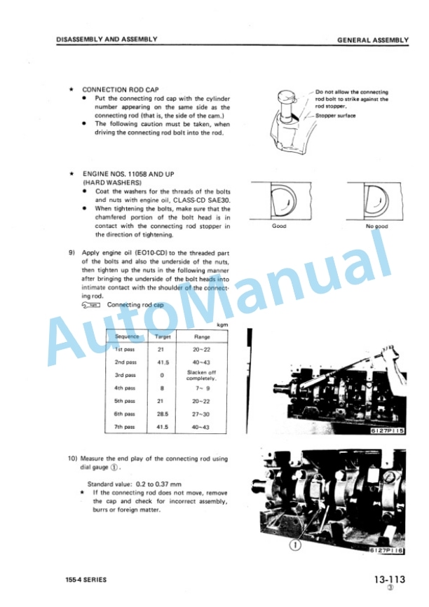 Komatsu 155-4 Series Diesel Engine Shop Manual SEBE6120A05 4 Komatsu 155-4 Series Diesel Engine Shop Manual SEBE6120A05 - Image 4
