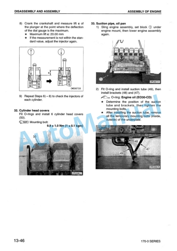 Komatsu 170-3 Series Diesel Engine Shop Manual SEBM023412 5 Komatsu 170-3 Series Diesel Engine Shop Manual SEBM023412 - Image 5