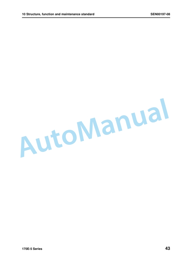 Alternative view of Komatsu 170E-5 Series Engine Shop Manual SEN00190-16