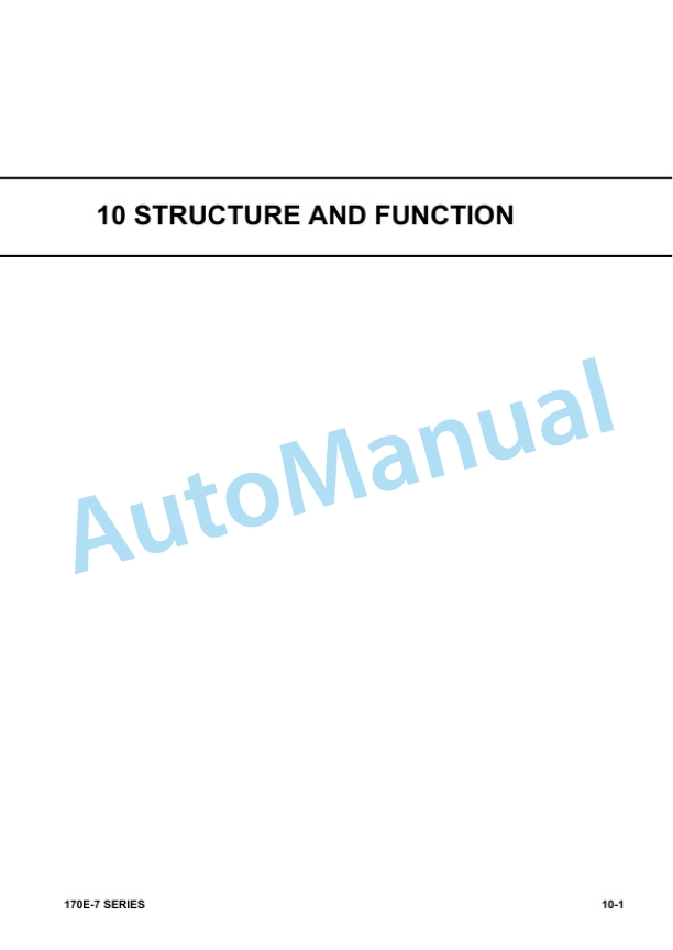 Alternative view of Komatsu 170E-7 Series Engine Shop Manual SEN06580-06