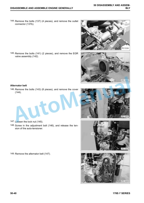 Komatsu 170E-7 Series Engine Shop Manual SEN06580-06 4 Komatsu 170E-7 Series Engine Shop Manual SEN06580-06 - Image 4