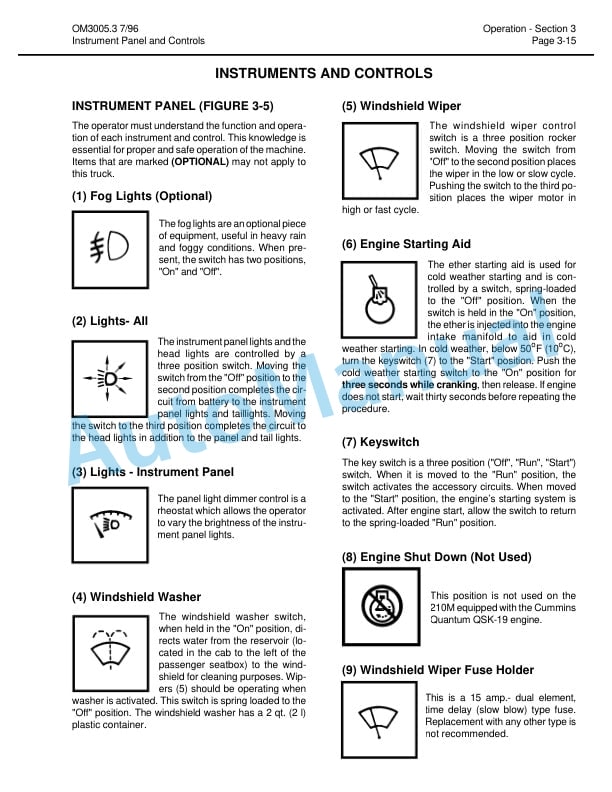 Komatsu 210M Dump Truck Operation and Maintenance Manual DG714 4 Komatsu 210M Dump Truck Operation and Maintenance Manual DG714 - Image 4