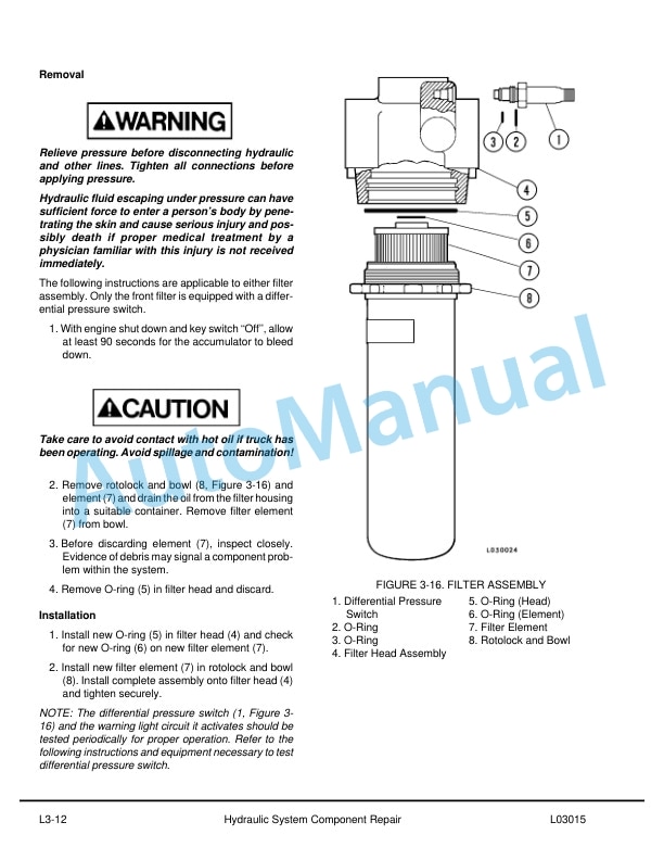 Komatsu 210M Dump Truck Shop Manual DG694 4 Komatsu 210M Dump Truck Shop Manual DG694 - Image 4