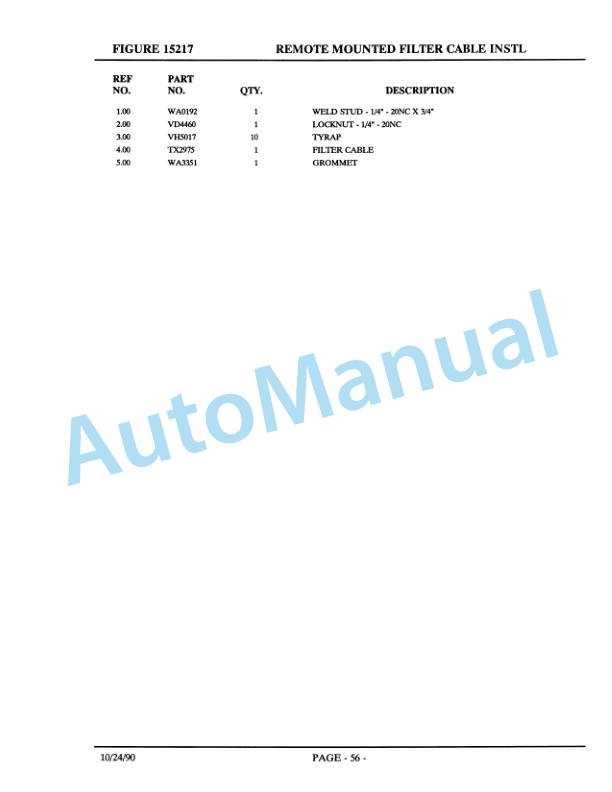 Komatsu 325M Parts Manual DH587-BZ 2 Komatsu 325M Parts Manual DH587-BZ-2