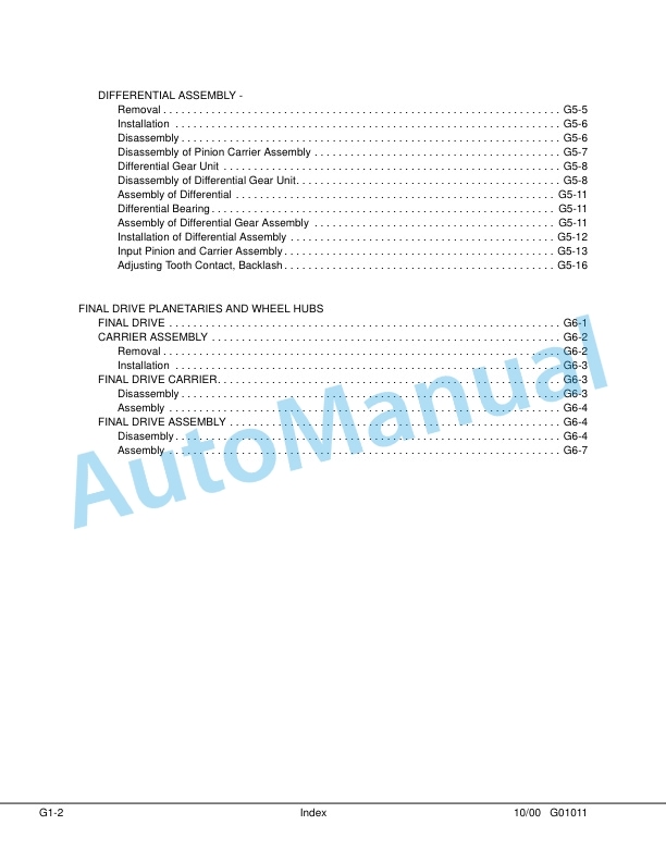 Komatsu 330M Dump Truck Shop Manual DG642 3 Komatsu 330M Dump Truck Shop Manual DG642 - Image 3
