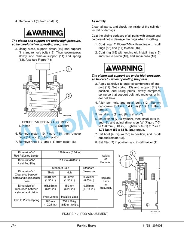 Komatsu 330M Dump Truck Shop Manual DG642 4 Komatsu 330M Dump Truck Shop Manual DG642 - Image 4