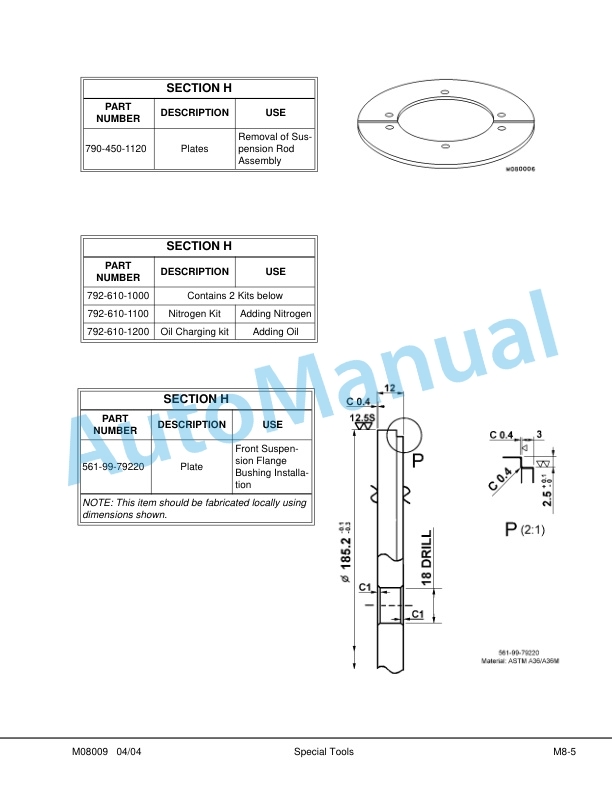 Komatsu 330M Dump Truck Shop Manual DG666 5 Komatsu 330M Dump Truck Shop Manual DG666 - Image 5