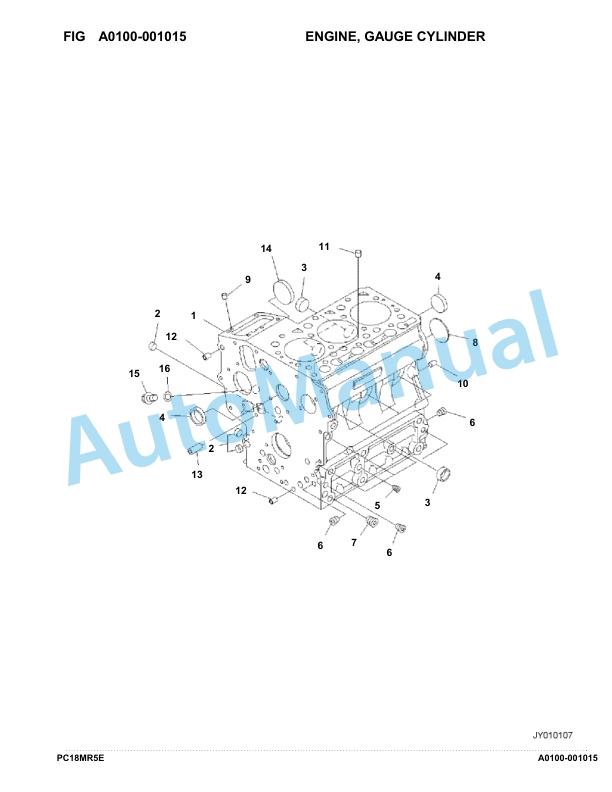 Komatsu 3D67E-2 Engine Parts Manual 3 Komatsu 3D67E-2 Engine Parts Manual-3