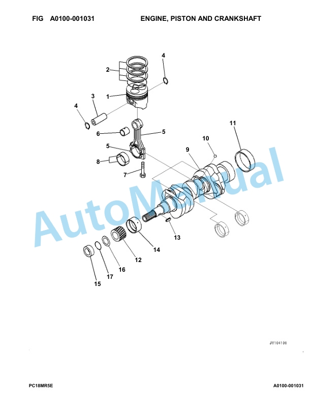 Komatsu 3D67E-2 Engine Parts Manual 5 Komatsu 3D67E-2 Engine Parts Manual-5