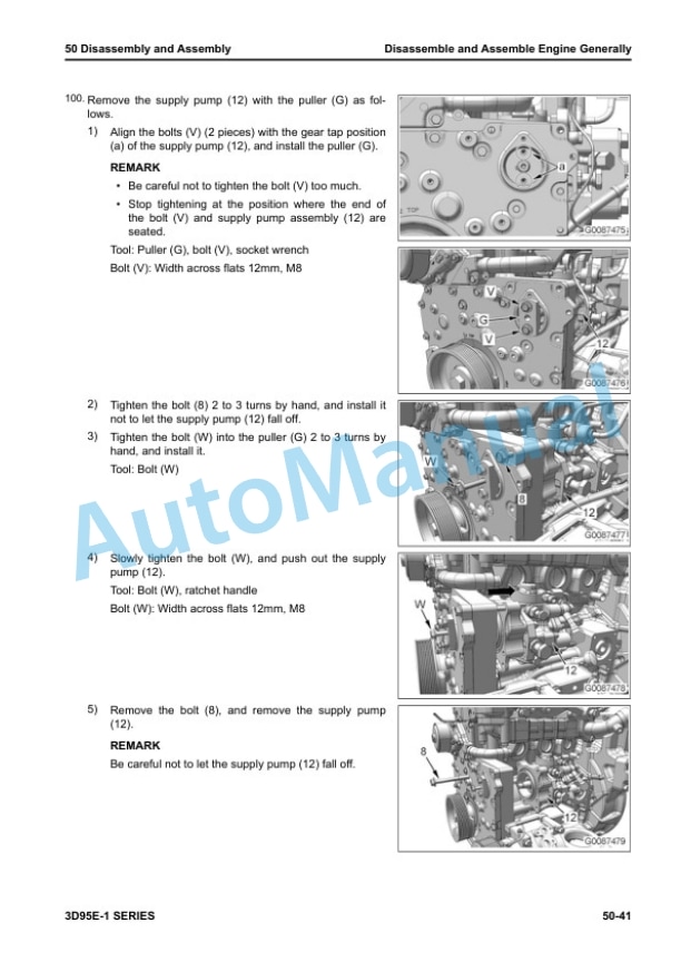 Komatsu 3D95E-1 Series Engine Shop Manual SEN06834-04 4 Komatsu 3D95E-1 Series Engine Shop Manual SEN06834-04 - Image 4
