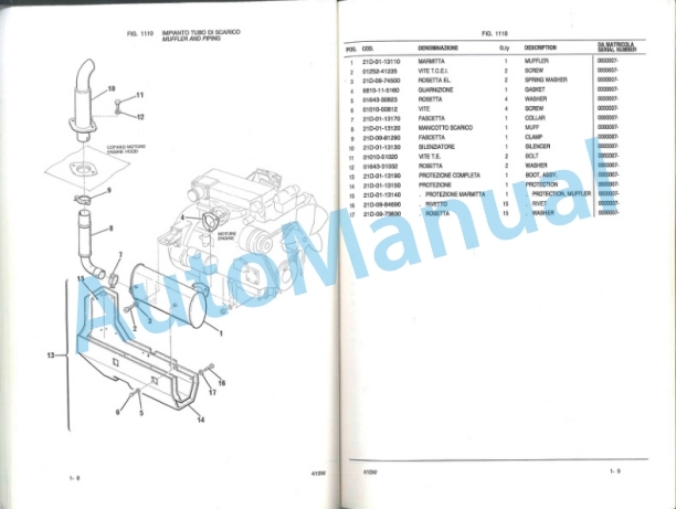 Komatsu 410W Hydraulic Excavator Parts Manual PRIG410W1 2 Komatsu 410W Hydraulic Excavator Parts Manual PRIG410W1-2