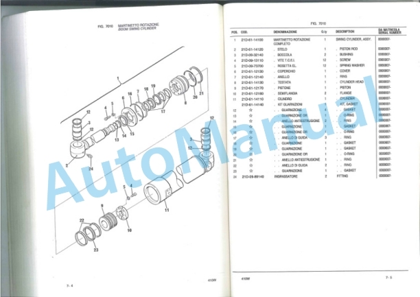 Komatsu 410W Hydraulic Excavator Parts Manual PRIG410W1 5 Komatsu 410W Hydraulic Excavator Parts Manual PRIG410W1-5