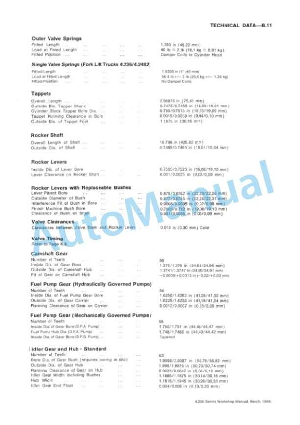 Komatsu 4.2482, 4.248, T4.236, 4.236, 4.212, T4.38 Diesel Engine Workshop Manual 4799004M1 2 Komatsu 4.2482, 4.248, T4.236, 4.236, 4.212, T4.38 Diesel Engine Workshop Manual 4799004M1-2