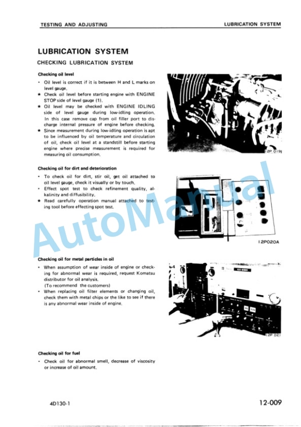 Komatsu 4D130-1 Series Diesel Engine Shop Manual SEBE6114Z00 3 Komatsu 4D130-1 Series Diesel Engine Shop Manual SEBE6114Z00 - Image 3