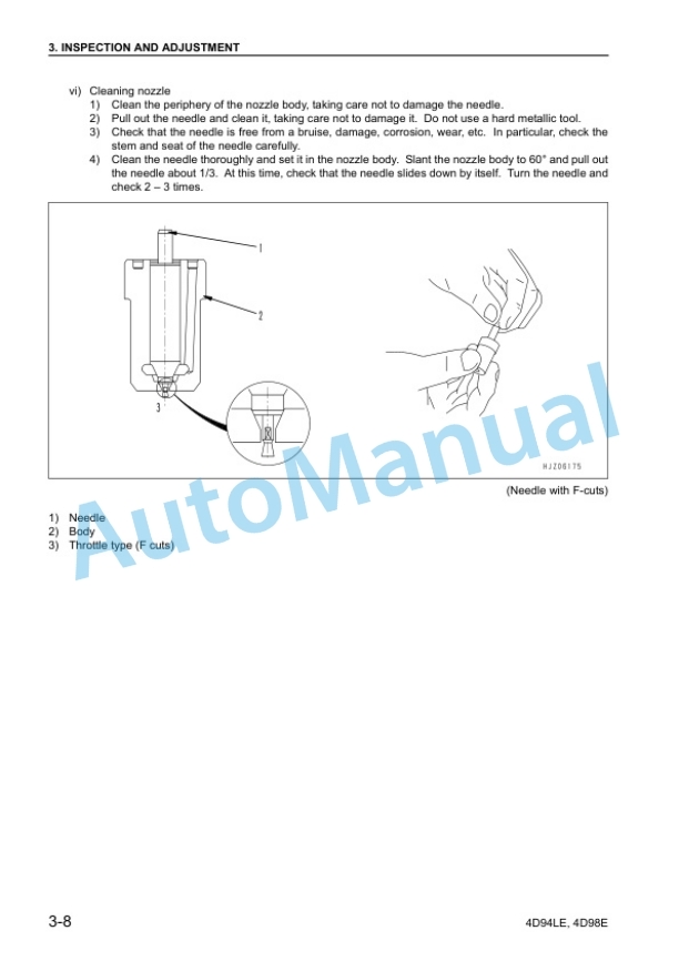 Komatsu 4D94LE, 4D98E Diesel Engine Shop Manual 4D94E17-BE2 2 Komatsu 4D94LE, 4D98E Diesel Engine Shop Manual 4D94E17-BE2-2