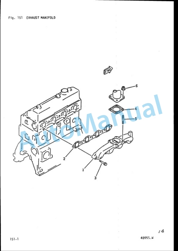 Komatsu 4D95S-W Diesel Engine (Z Series) Parts Manual PDA4D99-01 2 Komatsu 4D95S-W Diesel Engine (Z Series) Parts Manual PDA4D99-01-2