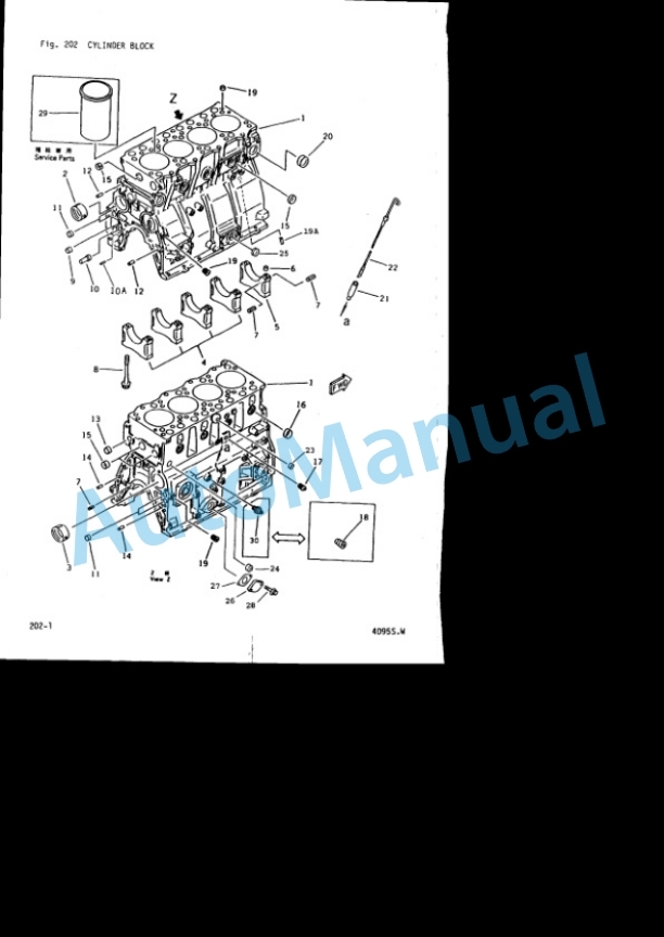 Komatsu 4D95S-W Diesel Engine (Z Series) Parts Manual PDB4D90-01 2 Komatsu 4D95S-W Diesel Engine (Z Series) Parts Manual PDB4D90-01-2