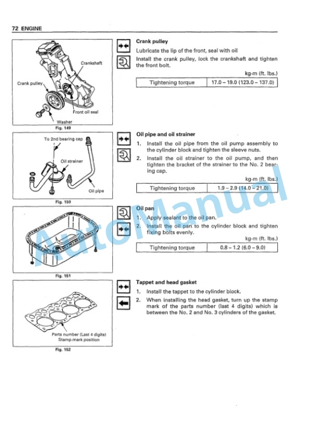Komatsu 4LB1, 4LC1, 4LE1 Forklift Shop Manual 4LBCE1-BE1 4 Komatsu 4LB1, 4LC1, 4LE1 Forklift Shop Manual 4LBCE1-BE1-4