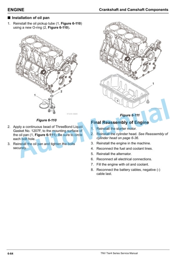 Alternative view of Komatsu 4TNV98C-S5 Engine Shop Manual WENBM00180