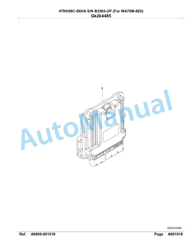 Komatsu 4TNV98C-S6HA Engine Parts Manual 5 Komatsu 4TNV98C-S6HA Engine Parts Manual-5