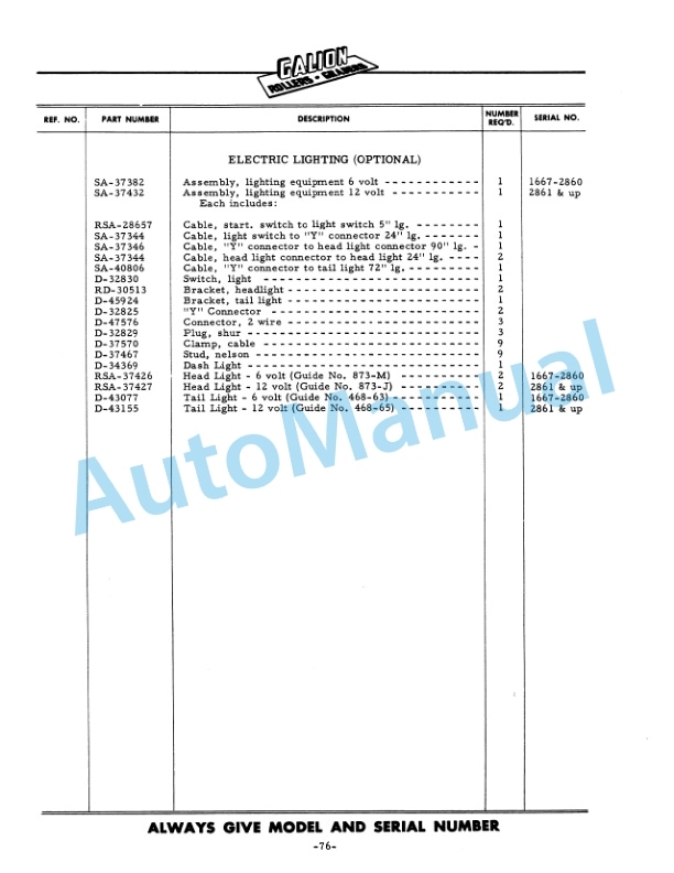 Komatsu 503 Motor Grader Parts Manual 2076H45 5 Komatsu 503 Motor Grader Parts Manual 2076H45-5