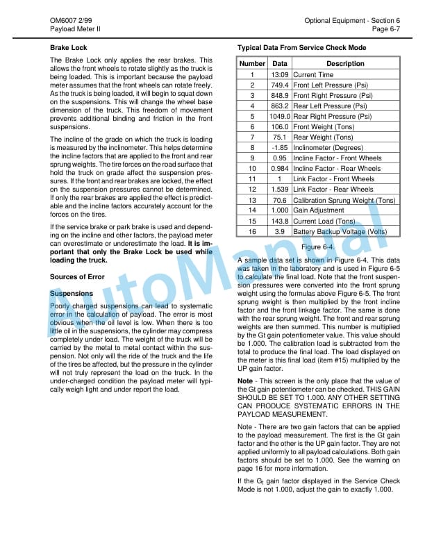 Komatsu 530M Dump Truck Operation and Maintenance Manual DG716 5 Komatsu 530M Dump Truck Operation and Maintenance Manual DG716 - Image 5