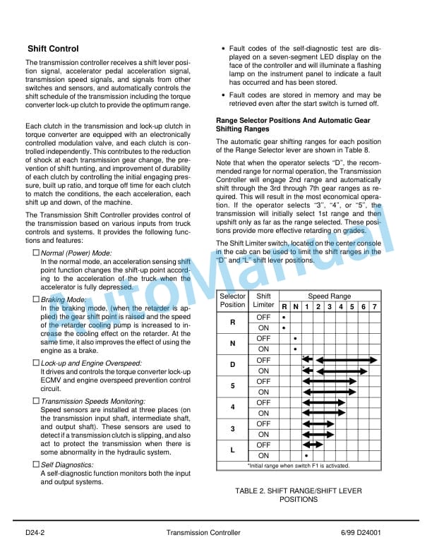 Alternative view of Komatsu 530M Dump Truck Shop Manual CEBM008300
