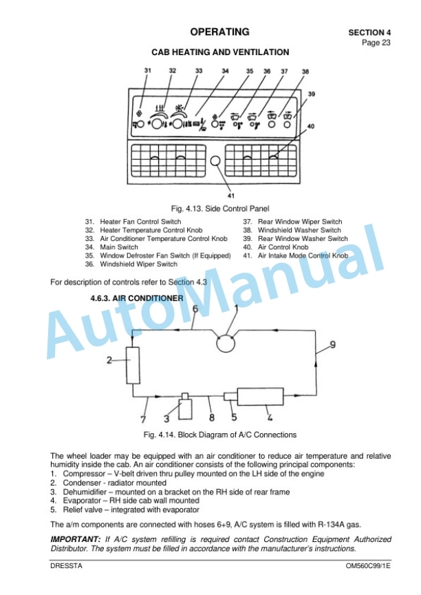 Komatsu 560C Operation and Maintenance Manual OM560C99-1E 3 Komatsu 560C Operation and Maintenance Manual OM560C99-1E - Image 3