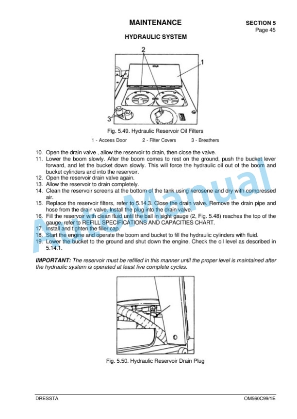 Komatsu 560C Operation and Maintenance Manual OM560C99-1E 5 Komatsu 560C Operation and Maintenance Manual OM560C99-1E - Image 5
