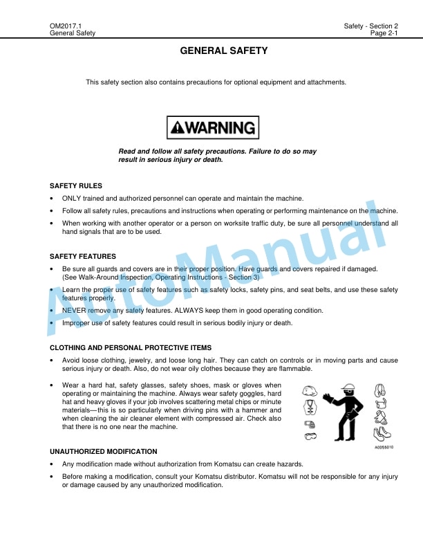 Alternative view of Komatsu 630E Dump Truck Operation and Maintenance Manual DG738