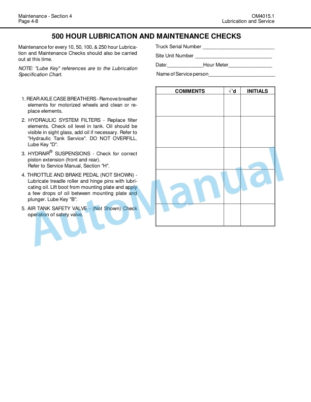Komatsu 630E Dump Truck Operation and Maintenance Manual DG738 5 Komatsu 630E Dump Truck Operation and Maintenance Manual DG738 - Image 5