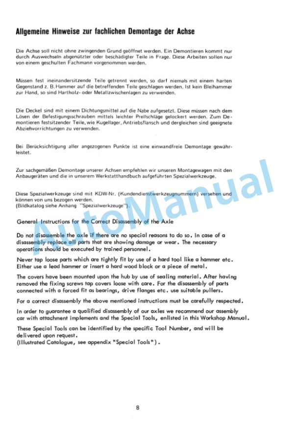 Komatsu 66C, 66D Turbo Hydraulic System Workshop Handbook 3072 517 M1 4 Komatsu 66C, 66D Turbo Hydraulic System Workshop Handbook 3072 517 M1-4
